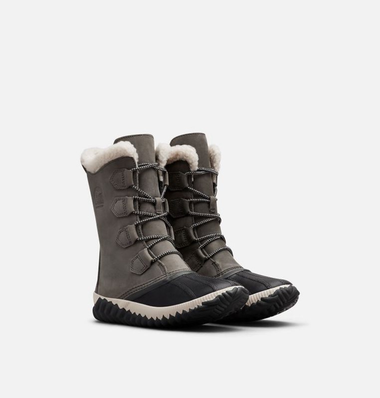 Womens Snow Boots Grey/Black - Sorel Out N About™ Plus Tall Duck Low - 401-GWCPRI